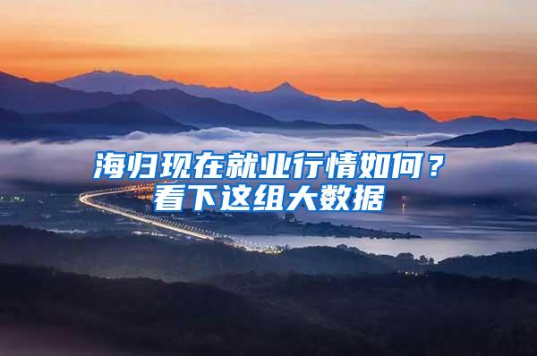 海归现在就业行情如何？看下这组大数据