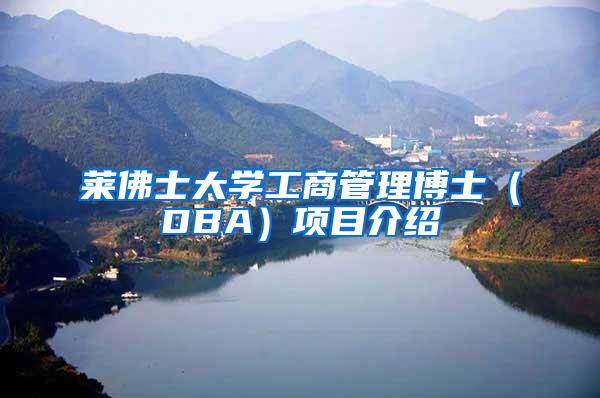 莱佛士大学工商管理博士（DBA）项目介绍