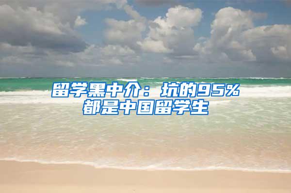 留学黑中介：坑的95%都是中国留学生