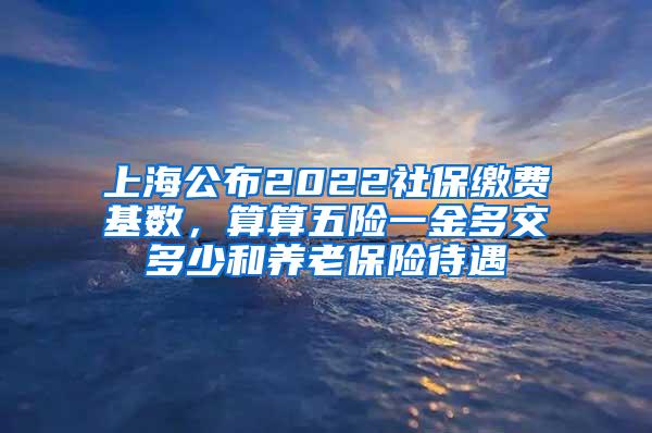 上海公布2022社保缴费基数，算算五险一金多交多少和养老保险待遇