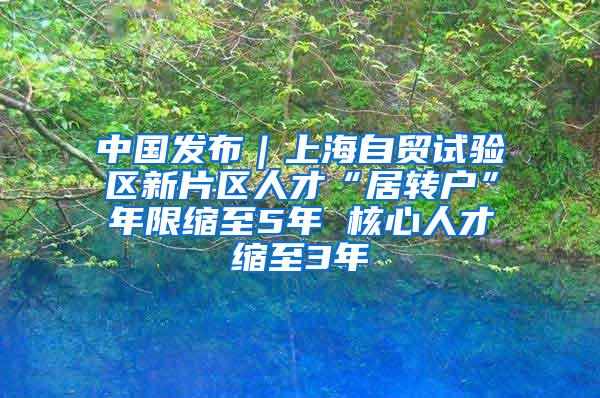 中国发布｜上海自贸试验区新片区人才“居转户”年限缩至5年 核心人才缩至3年