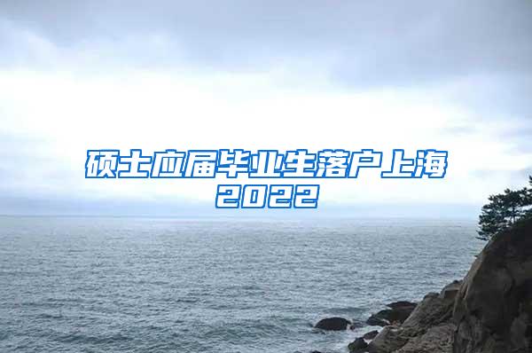 硕士应届毕业生落户上海2022