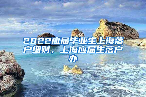 2022应届毕业生上海落户细则，上海应届生落户办