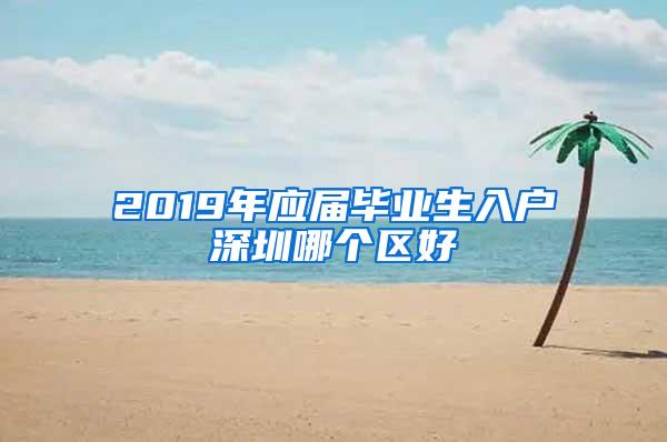 2019年应届毕业生入户深圳哪个区好