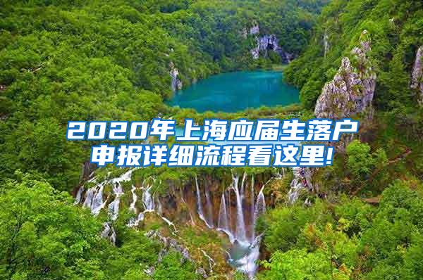 2020年上海应届生落户申报详细流程看这里!