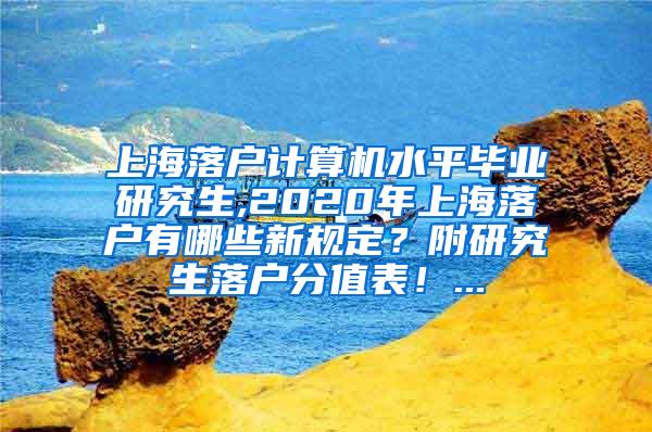 上海落户计算机水平毕业研究生,2020年上海落户有哪些新规定？附研究生落户分值表！...