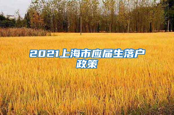 2021上海市应届生落户政策