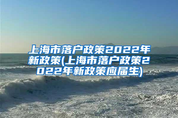 上海市落户政策2022年新政策(上海市落户政策2022年新政策应届生)