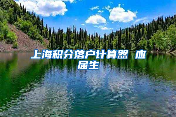 上海积分落户计算器 应届生