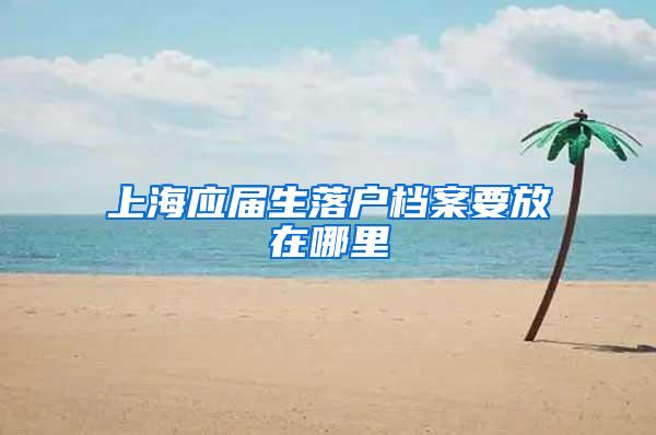 上海应届生落户档案要放在哪里