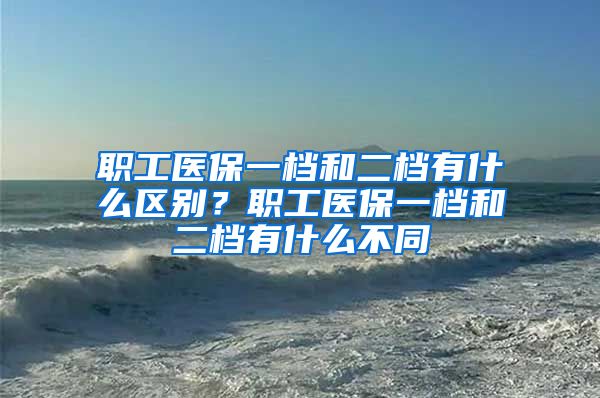 职工医保一档和二档有什么区别？职工医保一档和二档有什么不同