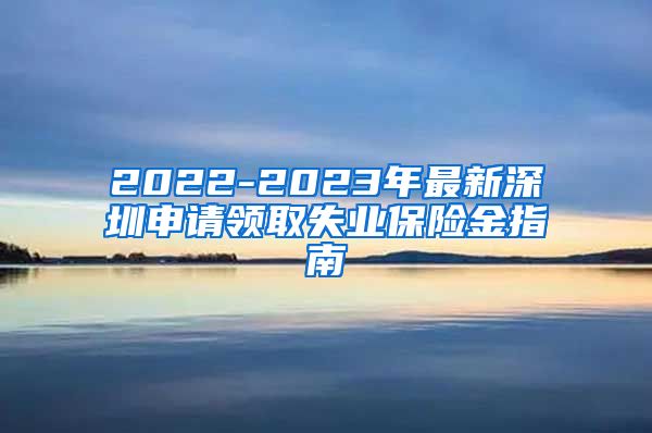 2022-2023年最新深圳申请领取失业保险金指南