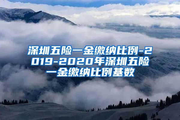 深圳五险一金缴纳比例-2019-2020年深圳五险一金缴纳比例基数