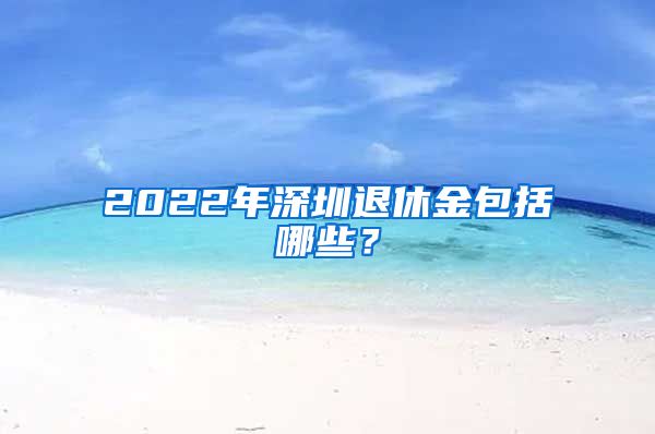 2022年深圳退休金包括哪些？