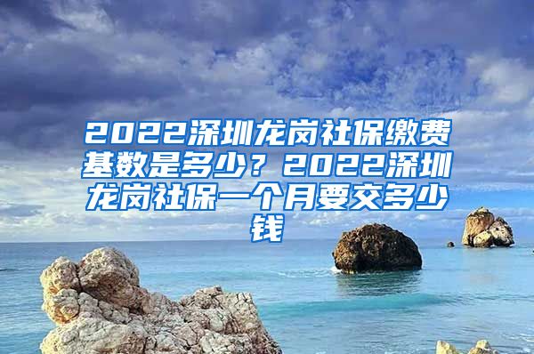 2022深圳龙岗社保缴费基数是多少？2022深圳龙岗社保一个月要交多少钱