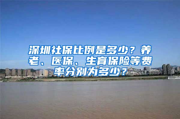 深圳社保比例是多少？养老、医保、生育保险等费率分别为多少？