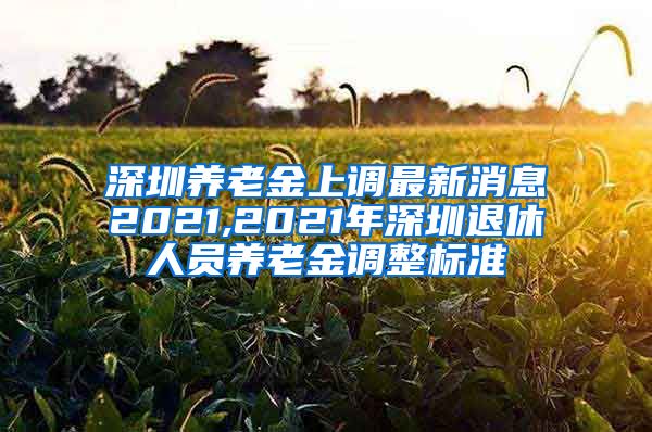 深圳养老金上调最新消息2021,2021年深圳退休人员养老金调整标准