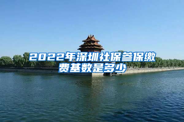 2022年深圳社保参保缴费基数是多少