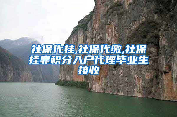 社保代挂,社保代缴,社保挂靠积分入户代理毕业生接收