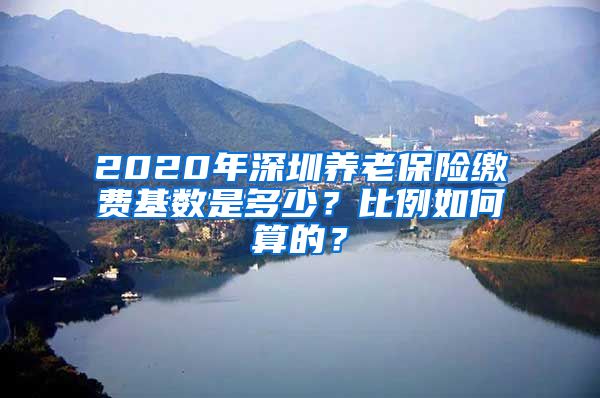 2020年深圳养老保险缴费基数是多少？比例如何算的？