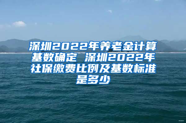 深圳2022年养老金计算基数确定 深圳2022年社保缴费比例及基数标准是多少