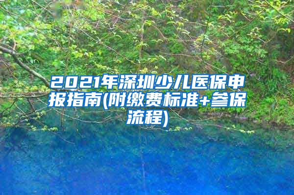 2021年深圳少儿医保申报指南(附缴费标准+参保流程)