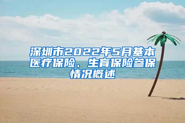 深圳市2022年5月基本医疗保险、生育保险参保情况概述