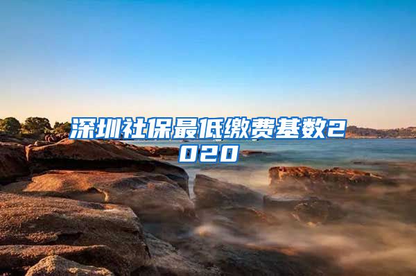 深圳社保最低缴费基数2020