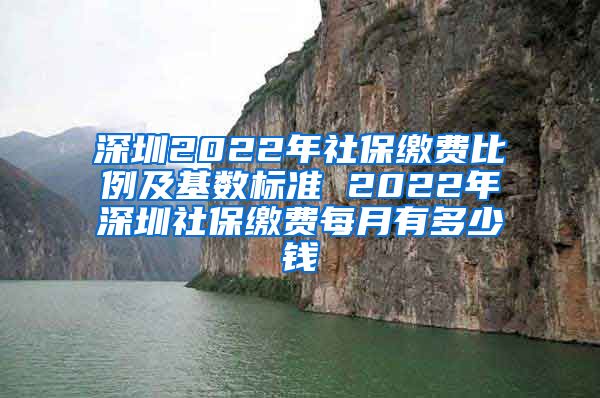 深圳2022年社保缴费比例及基数标准 2022年深圳社保缴费每月有多少钱