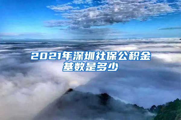 2021年深圳社保公积金基数是多少