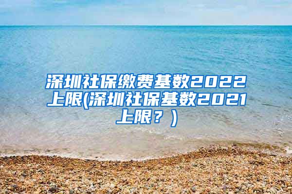 深圳社保缴费基数2022上限(深圳社保基数2021上限？)